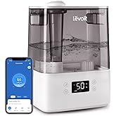 LEVOIT Smart Humidifiers for Bedroom Large Room Home,(6L) Cool Mist Top Fill Essential Oil Diffuser for Baby & Plants,Smart A