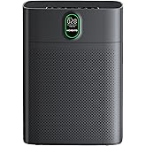 MORENTO Air Purifiers for Home Large Room up to 1076 Sq Ft with PM 2.5 Display Air Quality Sensor, True HEPA Filter with Doub