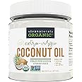Virgin Coconut Oil, 16 fl oz - Non-GMO, Cold-Pressed and Unrefined Coconut Oil Organic Certified - Natural Flavour Coconut Oi