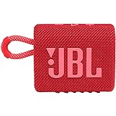 JBL Go 3: Portable Speaker with Bluetooth, Built-in Battery, Waterproof and Dustproof Feature - Red (JBLGO3REDAM)
