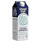 Concentrated Liquid Laundry Detergent Soap, 64 loads (32 oz), 90% Less Plastic, No Harsh Chemicals, Fragrance Free, Defeats S