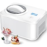 COWSAR 1.6 Quart Ice Cream Maker Machine with Built-in Compressor, Fully Automatic and No Pre-freezing, Frozen Yogurt, Keep-c