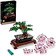 LEGO Icons Bonsai Tree Building Set, Features Cherry Blossom Flowers, DIY Plant Model for Adults, Creative Gift for Home Déco