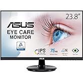 ASUS 23.8” 1080P Monitor (VA24DCP) - Full HD, IPS, 75Hz, USB-C 65W Power Delivery, Speakers, Adaptive-Sync/FreeSync, Low Blue