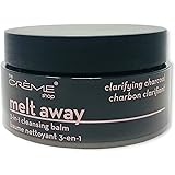The Crème Shop Melt Away 3-in-1 Cleansing Balm, Clarifying Charcoal Cleanser, Korean Skincare Cleanser Removes Makeup and Moi