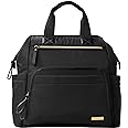 Skip Hop Diaper Bag Backpack: Mainframe Large Capacity Wide Open Structure with Changing Pad & Stroller Attachement, Black wi