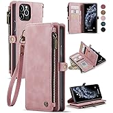 Defencase for iPhone 11 Pro Max Case, for iPhone 11 Pro Max Wallet Case for Women Men, Durable PU Leather Magnetic Flip Strap