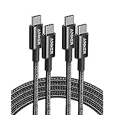 Anker USB C Charger Cable (6ft 100W, 2Pack), USB 2.0 Type C Charger Fast Charging for iPhone 15 / 15Pro / 15Plus / 15ProMax M