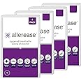 Set of 4 King AllerEase Pillow Protectors - Temperature Balancing, Allergist Recommended - Premium Breathable, Zippered Prote