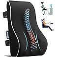 Lumbar Support Pillow for Office Chair Back Support Pillow for Car, Computer, Gaming Chair, Recliner Memory Foam Back Cushion