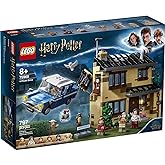 LEGO Harry Potter 4 Privet Drive 75968 House and Ford Anglia Flying Car Toy, Wizarding World Gifts for Kids, Girls & Boys wit