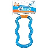 Nylabone Teethe 'n' Tug Puppy Chew Toy for Teething - Puppy Supplies - Blue, X-Small/Petite (1 Count)