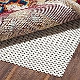 BAGAIL BASICS Non Slip Rug Pad Gripper 10 x 14 Feet Extra Thick Carpet Pads for Area Rugs and Hardwood Floors, Keep Your Rugs