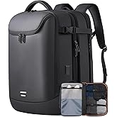 TANGCORLE Travel Carry on Backpack 50L Expandable Flight Approved Backpacks 17.3 inch Laptop and USB Charging Port bags Water