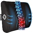 SAMSONITE Lumbar Support Pillow For Office Chair and Car Seat, Perfectly Balanced Memory Foam , Versatile Use Lower Back Cush