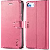 TUCCH Case for iPhone 7/8/SE 2020/SE 2022 Wallet Case, PU Leather Flip Folio Case with Card Slot, Stand Holder, Magnetic [TPU