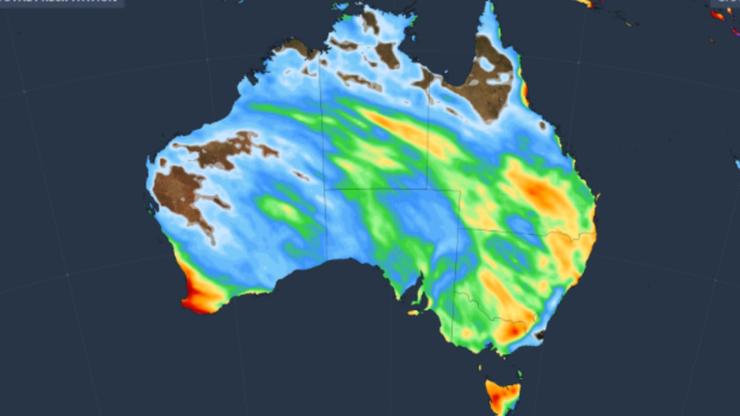 Rain is set to drench most of Australia by the weekend. 
