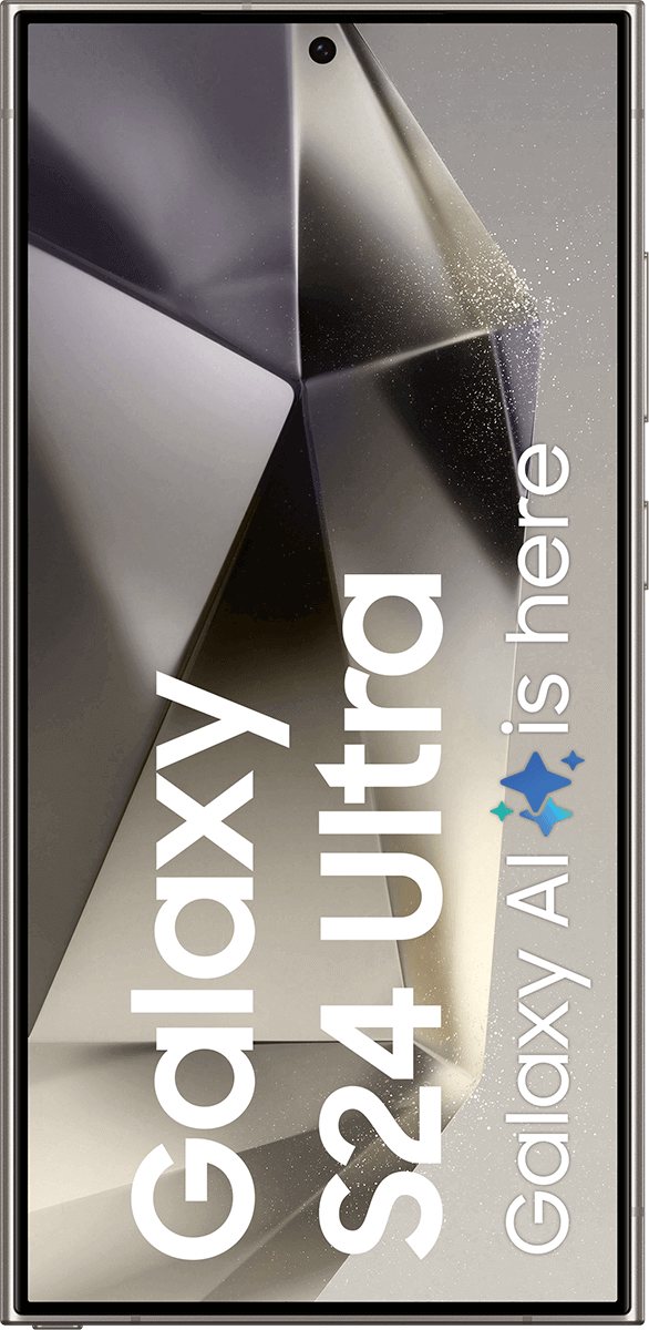 Voorkant Samsung Galaxy S24 Ultra Titanium Grey