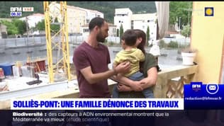 Var: une famille à flanc de chantier à Solliès-Pont dénonce le danger que posent les travaux