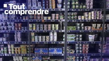 Le rayon yaourts d'un supermarché de Septèmes-les-Vallons (Bouches-du-Rhône), le 3 novembre 2022.