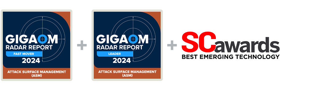 GigaOm Radar 2024 Attack Surface Management Cosmos awards plus SCawards for best emerging tech.
