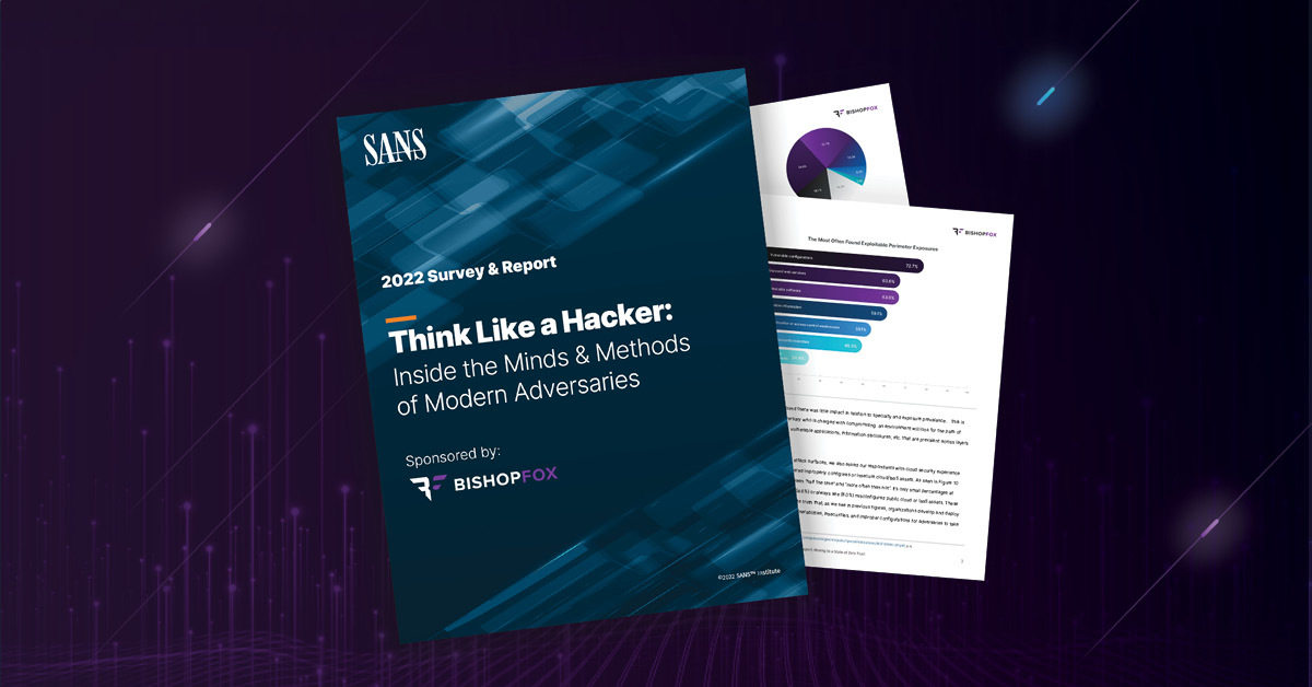 Cover page of the SANS Report Hacker Survey 2022