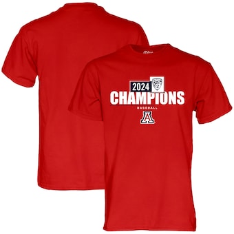 Unisex Blue 84 Red Arizona Wildcats 2024 Pac-12 Baseball Regular Season Champions T-Shirt