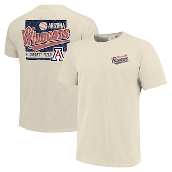 Men's Natural Arizona Wildcats Baseball Around The Horn Comfort Colors T-Shirt