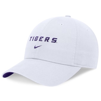 Unisex Nike White LSU Tigers 2024 Sideline Club Adjustable Hat