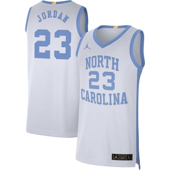 Men's Jordan Brand Michael Jordan White North Carolina Tar Heels Limited Retro Jersey