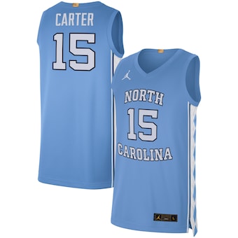 Men's Jordan Brand Vince Carter Carolina Blue North Carolina Tar Heels Alumni Limited Basketball Jersey