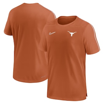 Men's Nike Texas Orange Texas Longhorns 2024 Sideline Coach Performance Top