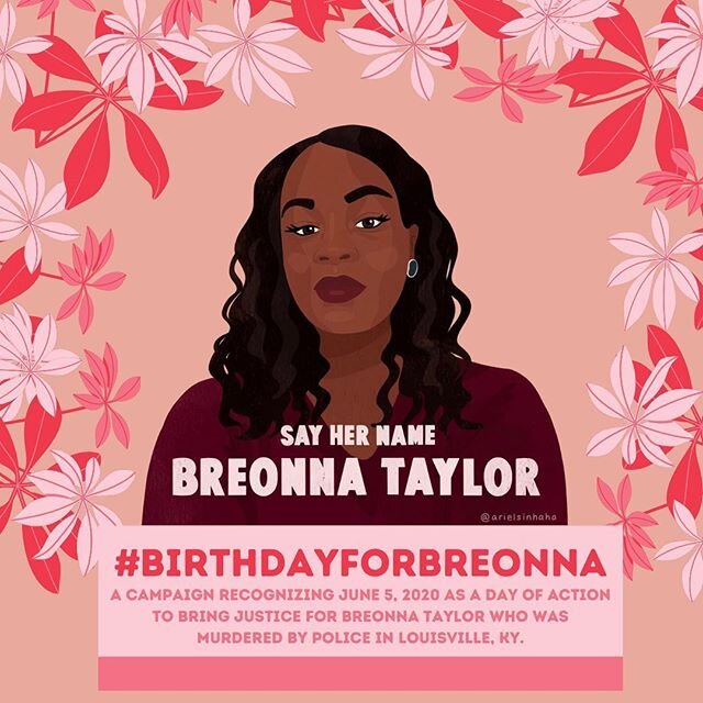 Today Breonna Taylor would have probably celebrated her 27th year of life by being on the frontlines to save ours. We mourn with her family and the Black community at large, but mourning is not enough. We need to take action NOW and fight for justice