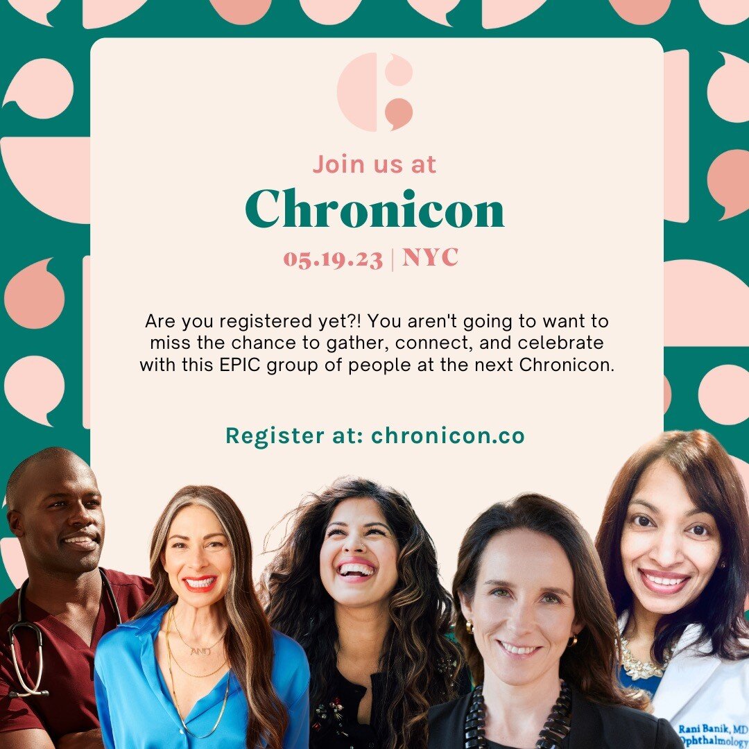 @chroniconofficial is 1 week away! Join us at the only conference in the world that unites and celebrates people who are chronically ill and disabled and it&rsquo;s taking place on next Friday, May 19th! Join the event in-person or virtually from any