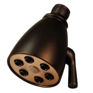 2-Spray Patterns 2.3 in. Single Tub Wall Mount Adjustable Fixed Shower Head in Oil Rubbed Bronze