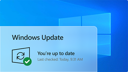 Obrazovka funkcie Windows Update pre Windows 10 zobrazujúca stav aktualizácie