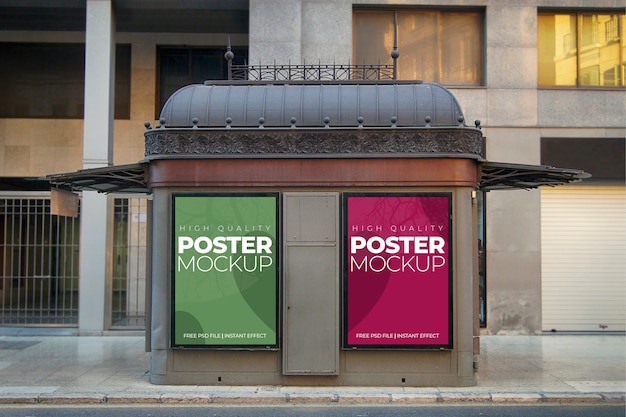 PSD gratuit maquette de deux affiches urbaines