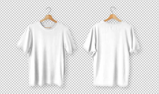 PSD gratuit pack isolé de t-shirts blancs vue de face
