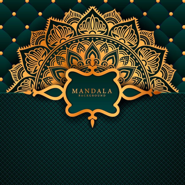 Vecteur Élément ethnique décoratif mandala de luxe