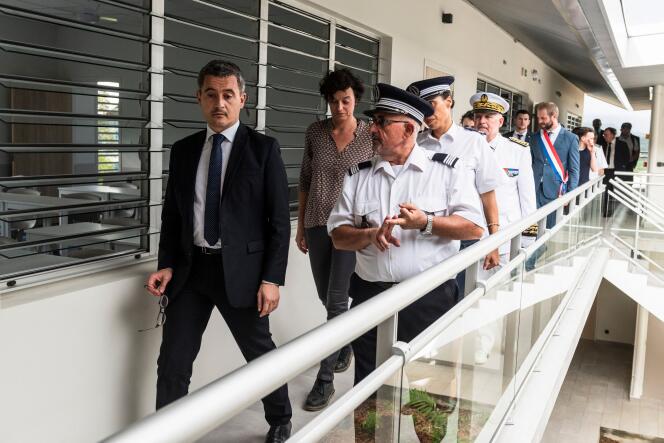 Interior minister Gérald Darmanin during a visit to Nouméa, New Caledonia, on March 4