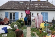 Marylise et Fabrice Klisowska, chez eux, à Pithiviers-le-Vieil, dans le Loiret.