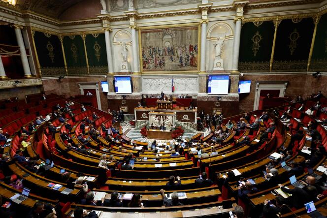 The Assemblée Nationale, May 14, 2024, Paris.