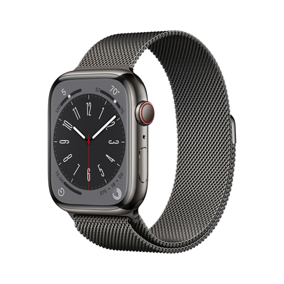 OUTLET Apple Watch Series 8 GPS + Cellular 45mm Graphite Stainless Steel Case with Graphite Milanese Loop