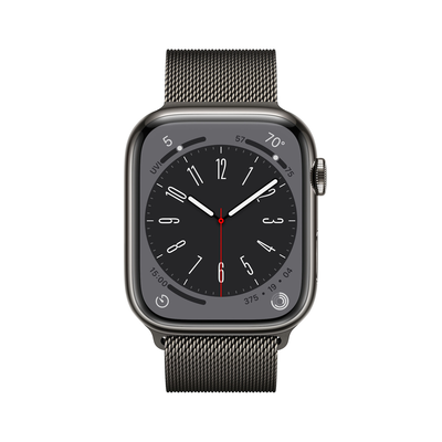 OUTLET Apple Watch Series 8 GPS + Cellular 45mm Graphite Stainless Steel Case with Graphite Milanese Loop