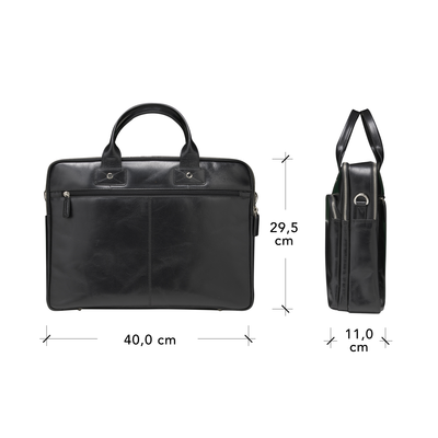 dBramante Kronborg Black - skórzana torba do MacBook 16&quot;