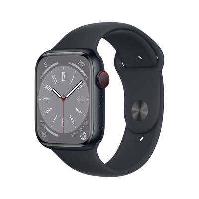 OUTLET Apple Watch Series 8 GPS + Cellular 45mm Midnight Aluminium Case with Midnight Sport Band - Regular