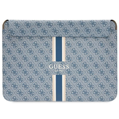 Guess 4G Sleeve With Printed Stripes Blue - pokrowiec MacBook 16&quot;