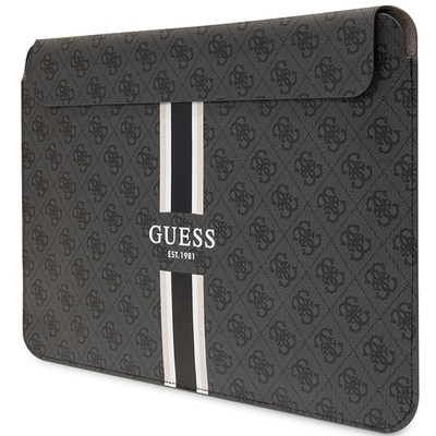 Guess 4G Sleeve With Printed Stripes Black - pokrowiec MacBook 16&quot;