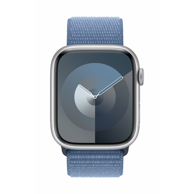 OUTLET Apple Watch Series 9 GPS 45mm Silver Aluminium Case with Winter Blue Sport Loop - Produkt otwarty - rękojmia ograniczona do 1 roku