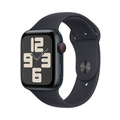 OUTLET Apple Watch SE GPS + Cellular 44mm Midnight Aluminium Case with Midnight Sport Band - M/L - Produkt otwarty - rękojmia ograniczona do 1 roku
